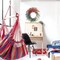 22-inch artificial floral wreath in red, white, and blue, featuring patriotic-themed flowers and twigs, ideal for hanging on doors, walls, or tables to celebrate Independence Day, Memorial Day, Flag Day, and other national holidays.
